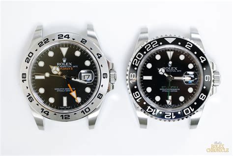 rolex gmt master vs explorer ii